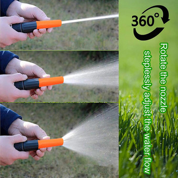 Регулируем воден пистолет за директно впръскване Напояване на градината Спринклер за поливане с високо налягане Накрайник за автомивка Инструмент за почистване на домакинства