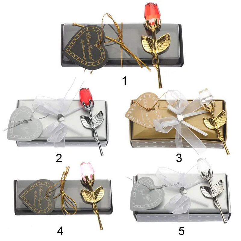 Suvenyrai Papuošalai Dovanos Vestuvės Gėlės, amatai, netikra rožė Dirbtinė gėlė, krištolinė rožė