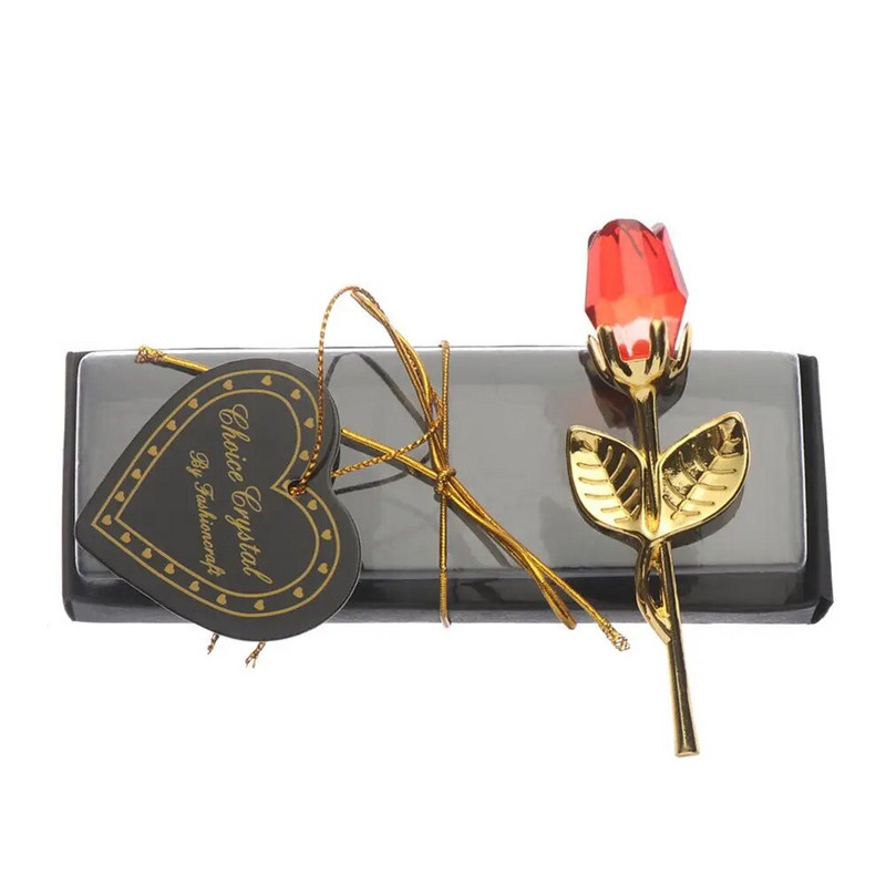 Suvenyrai Papuošalai Dovanos Vestuvės Gėlės, amatai, netikra rožė Dirbtinė gėlė, krištolinė rožė