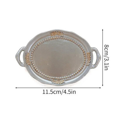 Šiaurės šalių papuošalų dekoratyvinė padėklo dervos lėkštė papuošalams auskarams laikymo padėklas stalo papuošalai darbalaukio dekoras namų apdaila