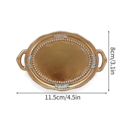 Šiaurės šalių papuošalų dekoratyvinė padėklo dervos lėkštė papuošalams auskarams laikymo padėklas stalo papuošalai darbalaukio dekoras namų apdaila