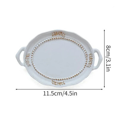 Šiaurės šalių papuošalų dekoratyvinė padėklo dervos lėkštė papuošalams auskarams laikymo padėklas stalo papuošalai darbalaukio dekoras namų apdaila