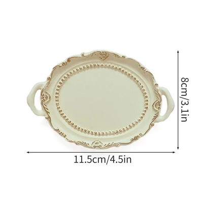 Šiaurės šalių papuošalų dekoratyvinė padėklo dervos lėkštė papuošalams auskarams laikymo padėklas stalo papuošalai darbalaukio dekoras namų apdaila