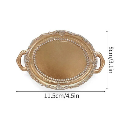 Šiaurės šalių papuošalų dekoratyvinė padėklo dervos lėkštė papuošalams auskarams laikymo padėklas stalo papuošalai darbalaukio dekoras namų apdaila