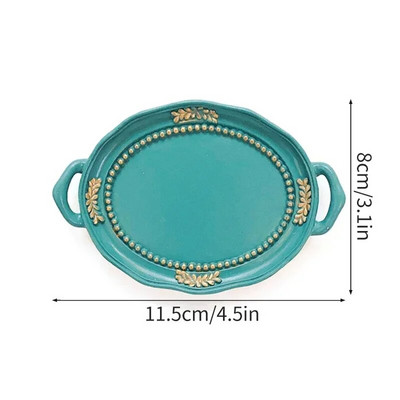 Šiaurės šalių papuošalų dekoratyvinė padėklo dervos lėkštė papuošalams auskarams laikymo padėklas stalo papuošalai darbalaukio dekoras namų apdaila