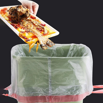 3 ролки за боклук Удебелена торбичка за боклук за еднократна употреба за кухненско кошче Кошчета за домашни отпадъци Торби за боклук за домашни любимци Преносими торби за боклук