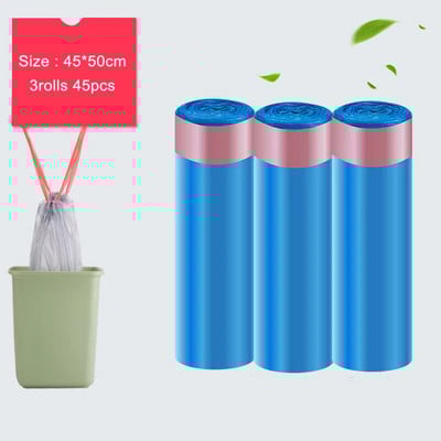 3 rolky vreca na odpadky, zahusťovacie jednorazové vrecko na odpadky do kuchyne, odpadkové koše, domáce odpadkové koše, vrecia na odpadky pre domáce zvieratá, prenosné vrecia na odpadky