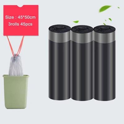 3 rolky vreca na odpadky, zahusťovacie jednorazové vrecko na odpadky do kuchyne, odpadkové koše, domáce odpadkové koše, vrecia na odpadky pre domáce zvieratá, prenosné vrecia na odpadky