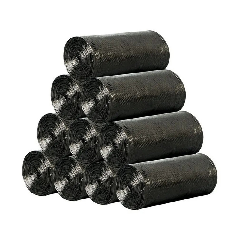 Vruće nove prijenosne podebljane vreće za smeće Pristupačne za kućanstvo Kuhinjski crni prsluk Vrsta kante za smeće Plastične vrećice Brza dostava