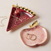 Šiaurės šalių keramikos arbūzas obuolys mažas papuošalų indas Žiedas laikymo lėkštės Auskarai karoliai vaisiai desertas dekoravimo dubuo