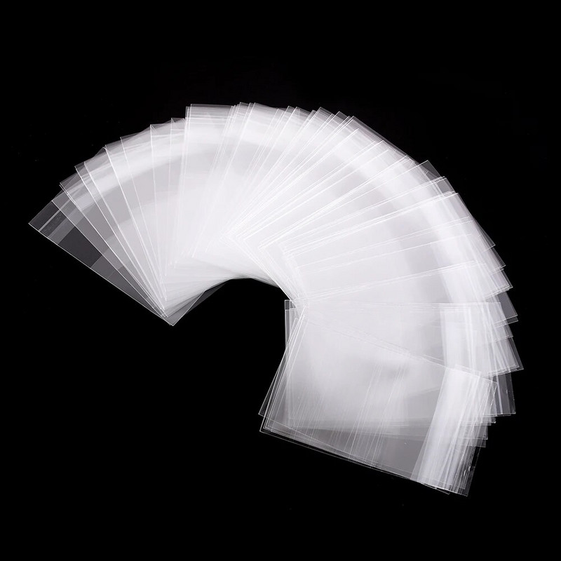 100 tk. Läbipaistev jäätunud kommide küpsiste kinkekott ise isekleepuva kotiga Pulma sünnipäevapeo kommide pakkimiskott