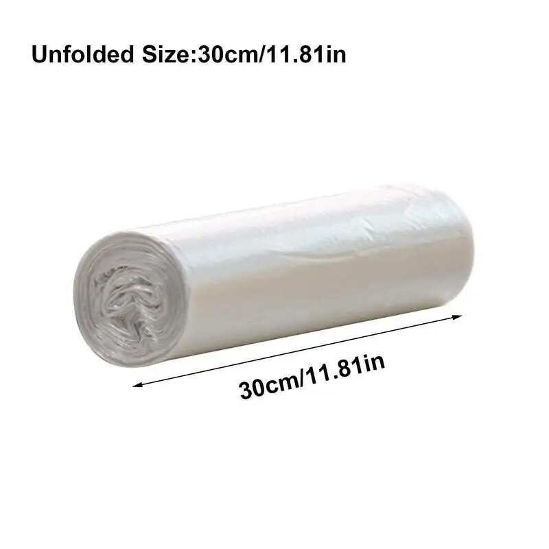 Saci de gunoi 1 rola/30 de conturi Mini saci Sac îngroșat pentru coș de gunoi Saci portabili Saci pliabile pentru gunoi pentru dormitor bucătărie