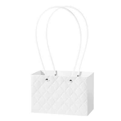 Hordozható virágdoboz nátronpapír praktikus ajándéktáska fogantyúval rózsa csomagoló kézitáska kartontáska esküvői születésnapi parti dekorációhoz