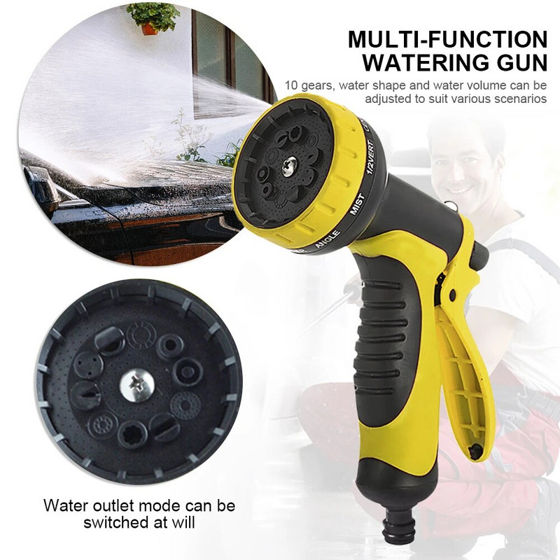 Multifunktsionaalne aia kastmispüstol pihustus muru kastmine autopesu kõrgsurve, vastupidav käsitööriistad voolik piserdusotsik Gard