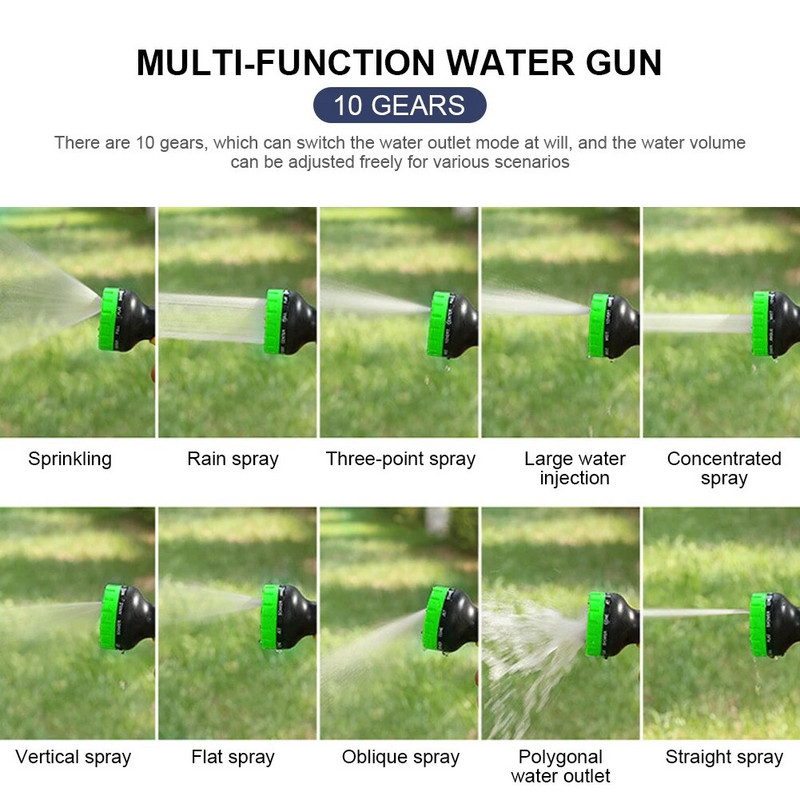 Multifunktsionaalne aia kastmispüstol pihustus muru kastmine autopesu kõrgsurve, vastupidav käsitööriistad voolik piserdusotsik Gard