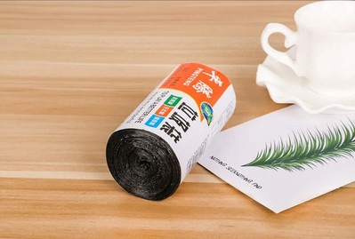 1 rulonas 45*50 cm šiukšlių maišai Vienos spalvos stori patogūs aplinkosaugos šiukšlių valymo maišeliai Atliekų saugojimas Plastikinis šiukšlių maišas