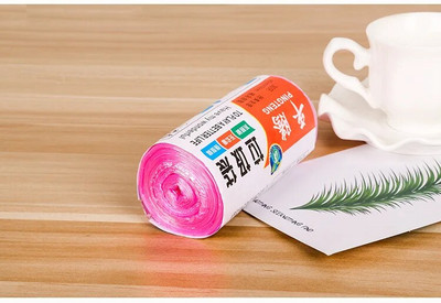 1 rulonas 45*50 cm šiukšlių maišai Vienos spalvos stori patogūs aplinkosaugos šiukšlių valymo maišeliai Atliekų saugojimas Plastikinis šiukšlių maišas