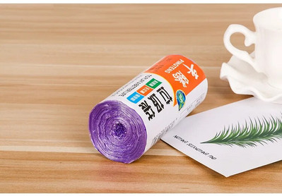 1 rulonas 45*50 cm šiukšlių maišai Vienos spalvos stori patogūs aplinkosaugos šiukšlių valymo maišeliai Atliekų saugojimas Plastikinis šiukšlių maišas