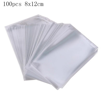 100 tk OPP kilekotid, läbipaistvad tsellofaanikotid