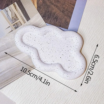 Szabálytalan formájú gipsztálca Ékszer díszek Kijelző tálca Aromaterápiás gyertyatartó Virág Felhő Szív alakú alátét lakberendezés