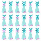 Cutie de hârtie DIY pentru petrecere cu sirenă, cutie de bomboane de sirenă, pentru baby shower, nuntă, pentru copii, decorare pentru petrecerea de naștere, cutie de cadouri