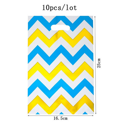 10kom Sretan rođendan Poklon vrećice od aluminijske folije Zvjezdice Plastične vrećice za rođendanske zabave Slatkiši Kolačići Plastične vrećice