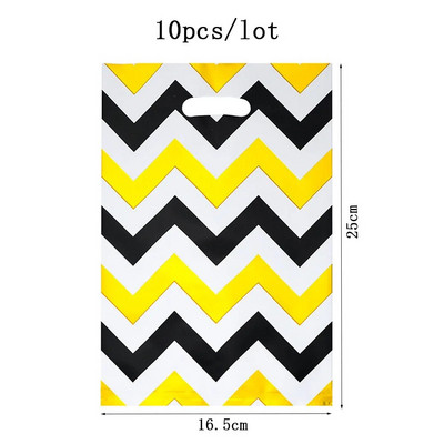 10kom Sretan rođendan Poklon vrećice od aluminijske folije Zvjezdice Plastične vrećice za rođendanske zabave Slatkiši Kolačići Plastične vrećice