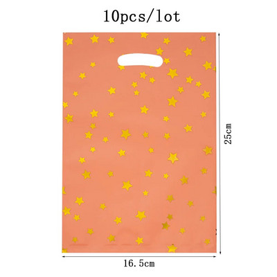 10kom Sretan rođendan Poklon vrećice od aluminijske folije Zvjezdice Plastične vrećice za rođendanske zabave Slatkiši Kolačići Plastične vrećice
