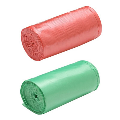 2 role 50 X 46 cm vreća za smeće jednobojne debele ekološke plastične vreće za smeće Jednokratna plastična vrećica, zelena i crvena