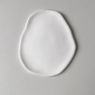 Διοργανωτής Κοσμήματα στηρίγματα Αποθήκευση Ακανόνιστο κεραμικό άρωμα Εμφάνιση πιάτων Επιδόρπιο Πιάτο κέικ Διακοσμητικά κερί φωτογραφία γύψος