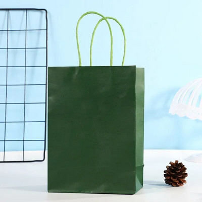 Farebné nákupné tašky na cukríky 10 ks, darčekové tašky z kraftového papiera, farebné ručné papierové tašky, svadobná dekorácia, darček