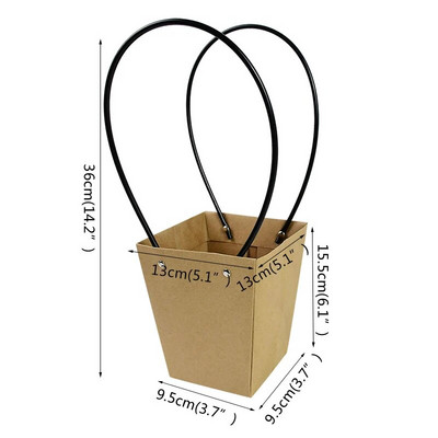 Prijenosna vodootporna kutija za cvijeće Košara s papirom Kutija za pakiranje umjetnog cvijeća Kućni dekor Rođendanska svadbena dekoracija