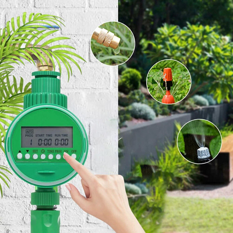 Vrtni mjerač vremena za vodu Digitalni programabilni kontroler Automatski ručni 1PC slavina Prskalica s crijevom za vanjsko navodnjavanje Vrijeme za sustav