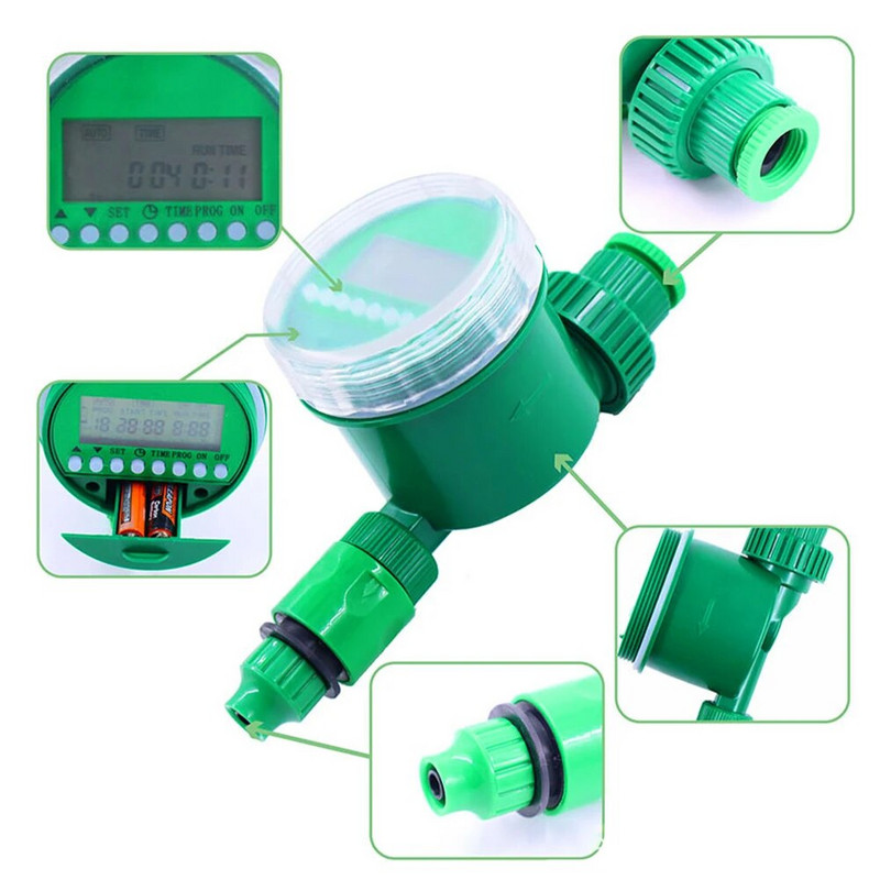 Vrtni mjerač vremena za vodu Digitalni programabilni kontroler Automatski ručni 1PC slavina Prskalica s crijevom za vanjsko navodnjavanje Vrijeme za sustav