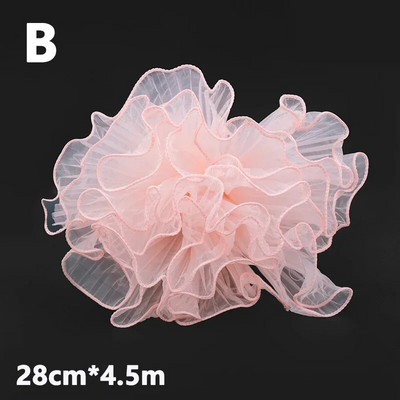 28cmx4.5M Papir za zamatanje cvijeća Valovita pređa Pakiranje buketa za cvjećare Čipkana mreža Buketi za cvjećare Potrepštine za pakiranje poklona