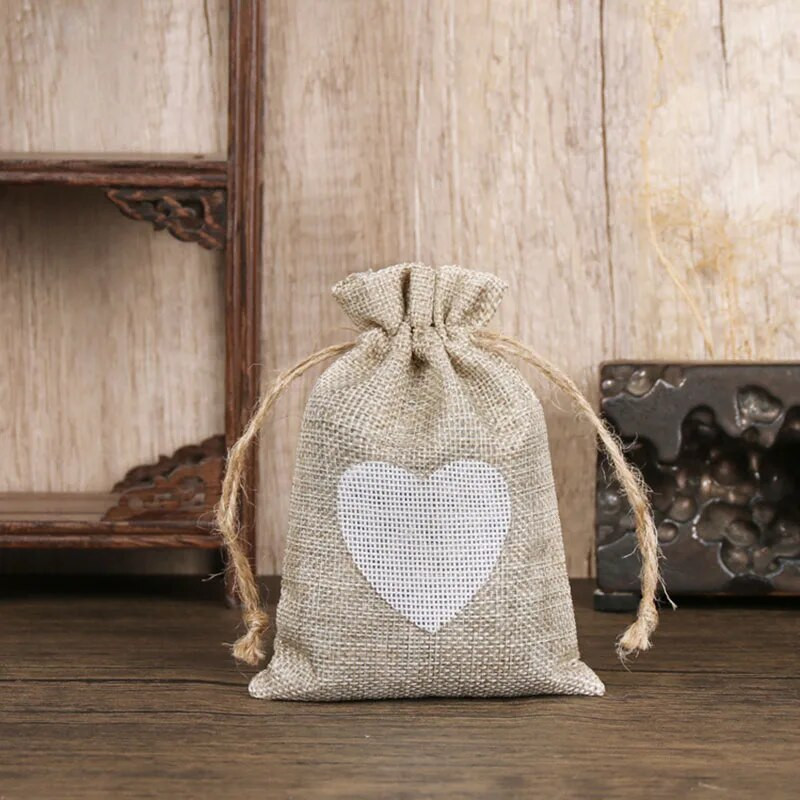 1x džuudist linasest kotist ehted Käsinöörist tolmukindel pingutusnöörist kott Kingipakendi kotid DIY pulmadeks jõulukommide kotid