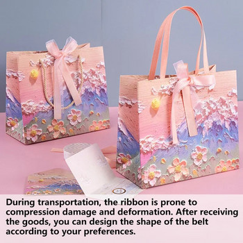 Δημιουργική νέα όμορφη τσάντα δώρου Ονειρική και πολυτελής τσάντα συσκευασίας δώρου γενεθλίων Φαντασία τσάντα ζωγραφικής με λάδι Τσάντες αγορών
