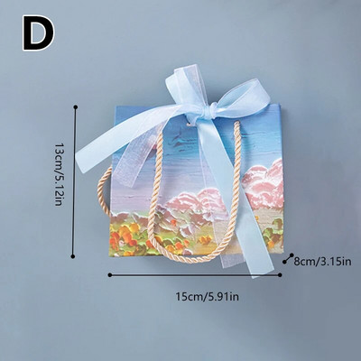 Kreatívna nová krásna darčeková taška, zasnená a luxusná darčeková taška na narodeniny, fantasy olejomaľba, kabelka, nákupné tašky