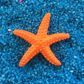 Мини изкуствена морска звезда Цветна смола Морска звезда Морска звезда Мини орнамент Орнаменти за аквариум Аксесоари за декорация на аквариуми