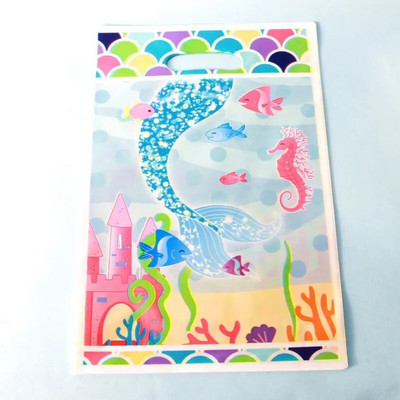 10 tk/partii Ükssarviku peokotid lastele sünnipäevakaunistuseks Ükssarviku flamingo kinkekotid Plastikust käepidemetega pulmapeokott