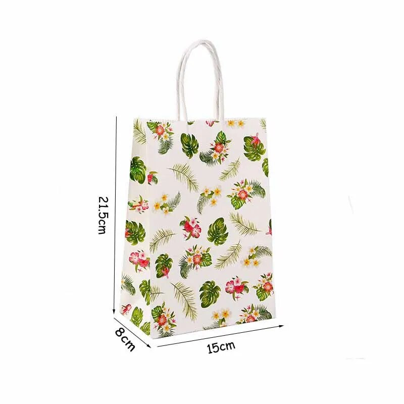 5 tk Flamingo kinkekotid Hawaii peokotid käepidemetega flamingokotid lastele sünnipäevaks pulmadeks mõeldud peotarbed