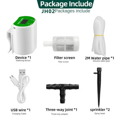 Szivattyú Intelligens csepegtető öntözés Vízszivattyú időzítő rendszer Otthoni kert Automata öntözőberendezés Napenergia töltés Cserepes növény