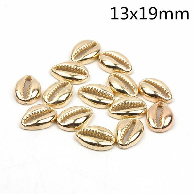 50db műanyag arany ródium tengeri kagylók Coquillage Beach Decor barkácsolás otthoni dekoráció tengeri stílusú ékszer díszítés