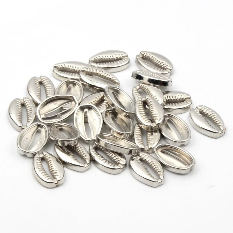 50db műanyag arany ródium tengeri kagylók Coquillage Beach Decor barkácsolás otthoni dekoráció tengeri stílusú ékszer díszítés