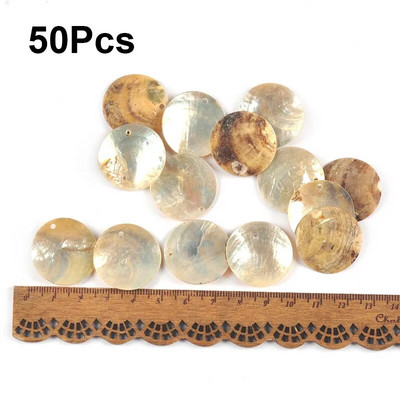 Nedovršene prirodne okrugle školjke privjesak DIY Scrapbooking pribor za rukotvorine Školjke Ručno izrađeni dodaci Kućni dekor c3296