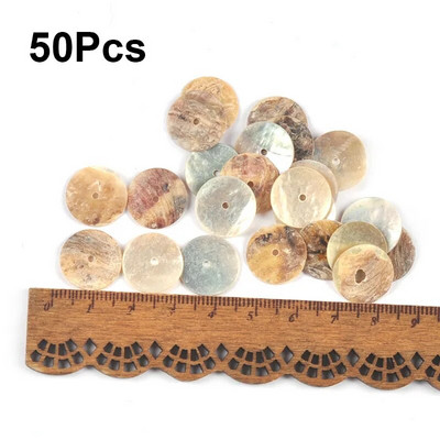 Nedovršene prirodne okrugle školjke privjesak DIY Scrapbooking pribor za rukotvorine Školjke Ručno izrađeni dodaci Kućni dekor c3296