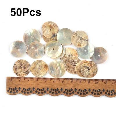 Nedovršene prirodne okrugle školjke privjesak DIY Scrapbooking pribor za rukotvorine Školjke Ručno izrađeni dodaci Kućni dekor c3296