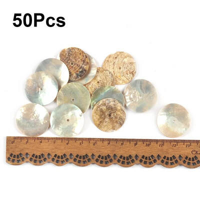 Nedovršene prirodne okrugle školjke privjesak DIY Scrapbooking pribor za rukotvorine Školjke Ručno izrađeni dodaci Kućni dekor c3296