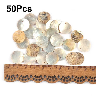 Nedovršene prirodne okrugle školjke privjesak DIY Scrapbooking pribor za rukotvorine Školjke Ručno izrađeni dodaci Kućni dekor c3296