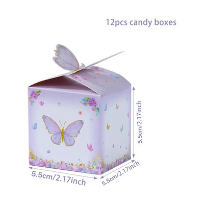 Leptir Kutije za slatkiše Pakiranje darova Papirnate kutije Dekoracije za rođendanske zabave Djevojke Vjenčane usluge za goste Baby Tuš